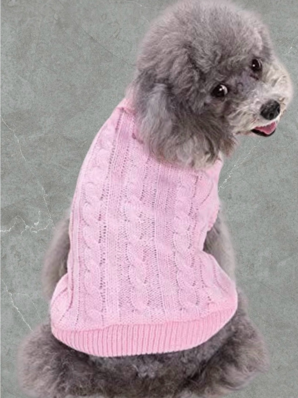 $8 Add-on | Cotton Blend Knit Small Pet Sweater